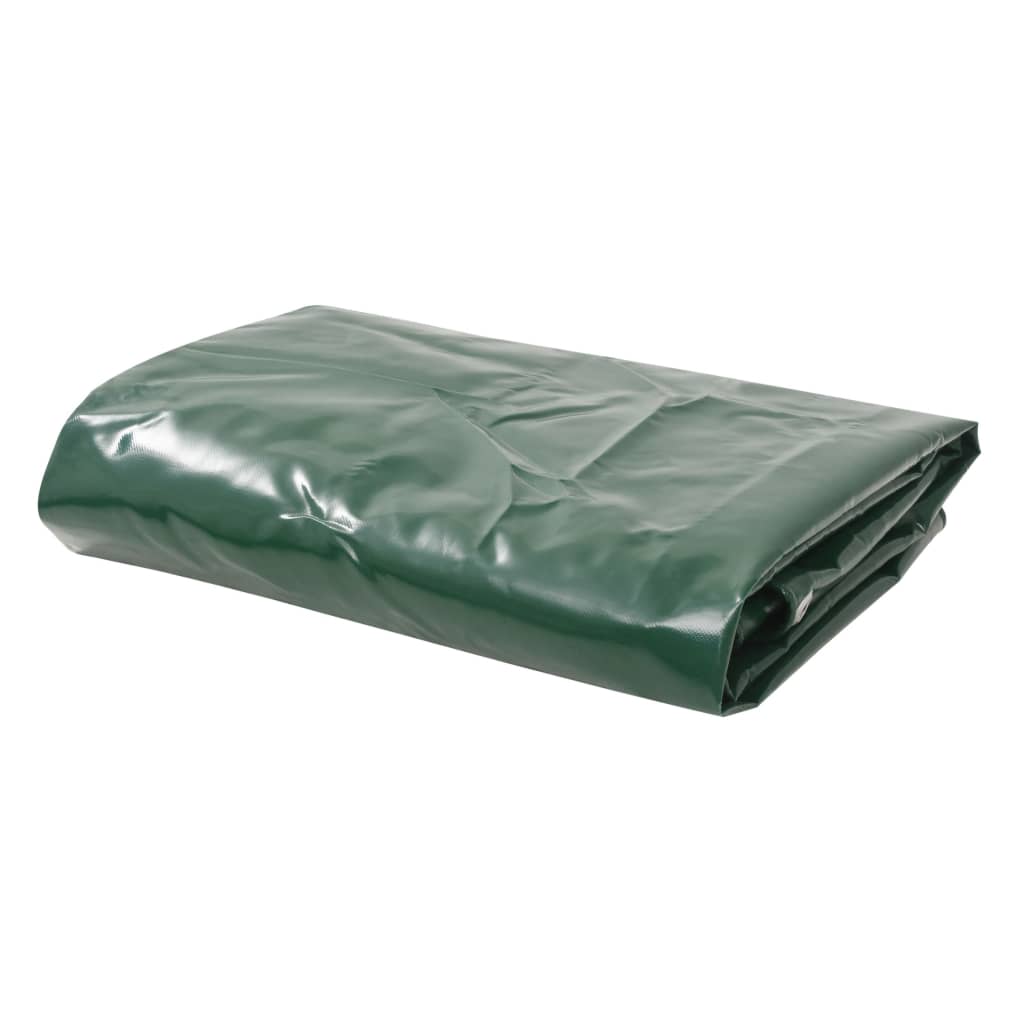Tarpaulins Green 3 x 6 m Canvas with PVC Coating