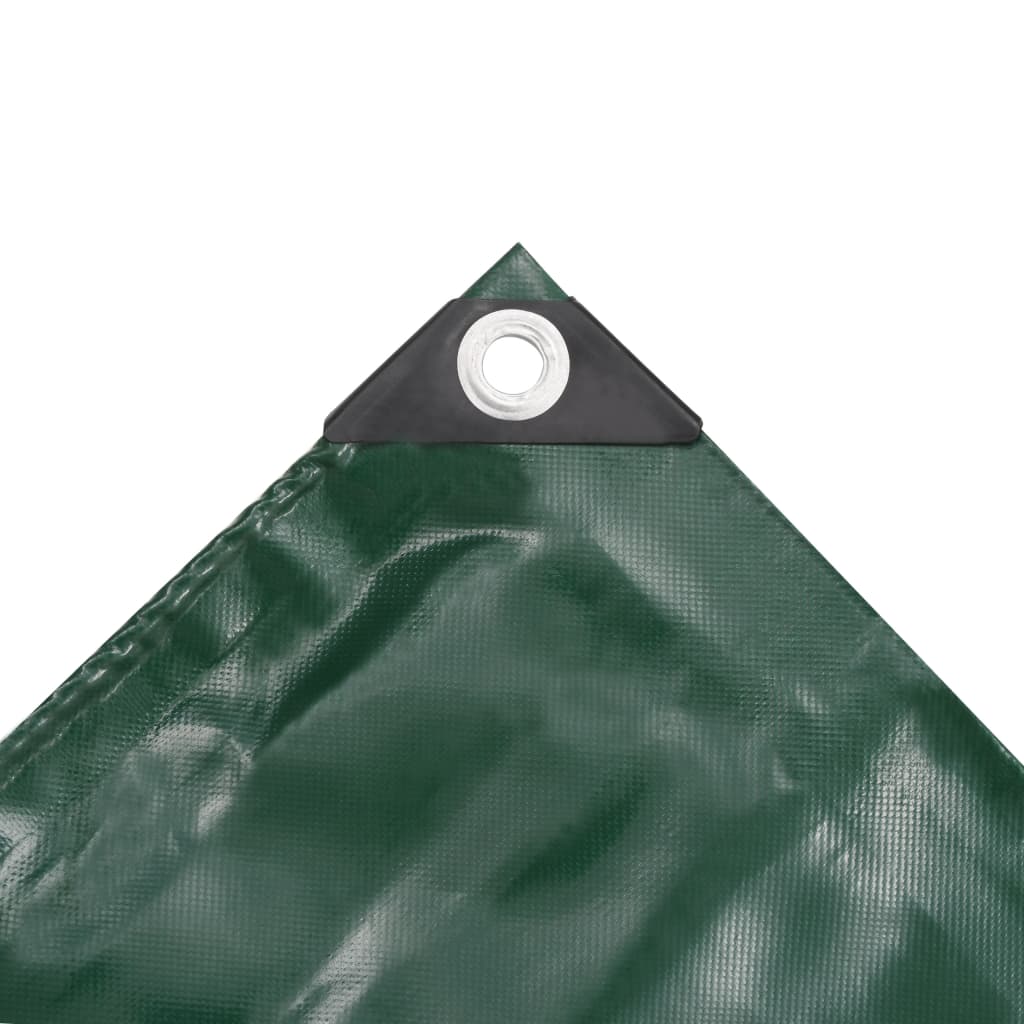 Tarpaulins Green 3 x 6 m Canvas with PVC Coating