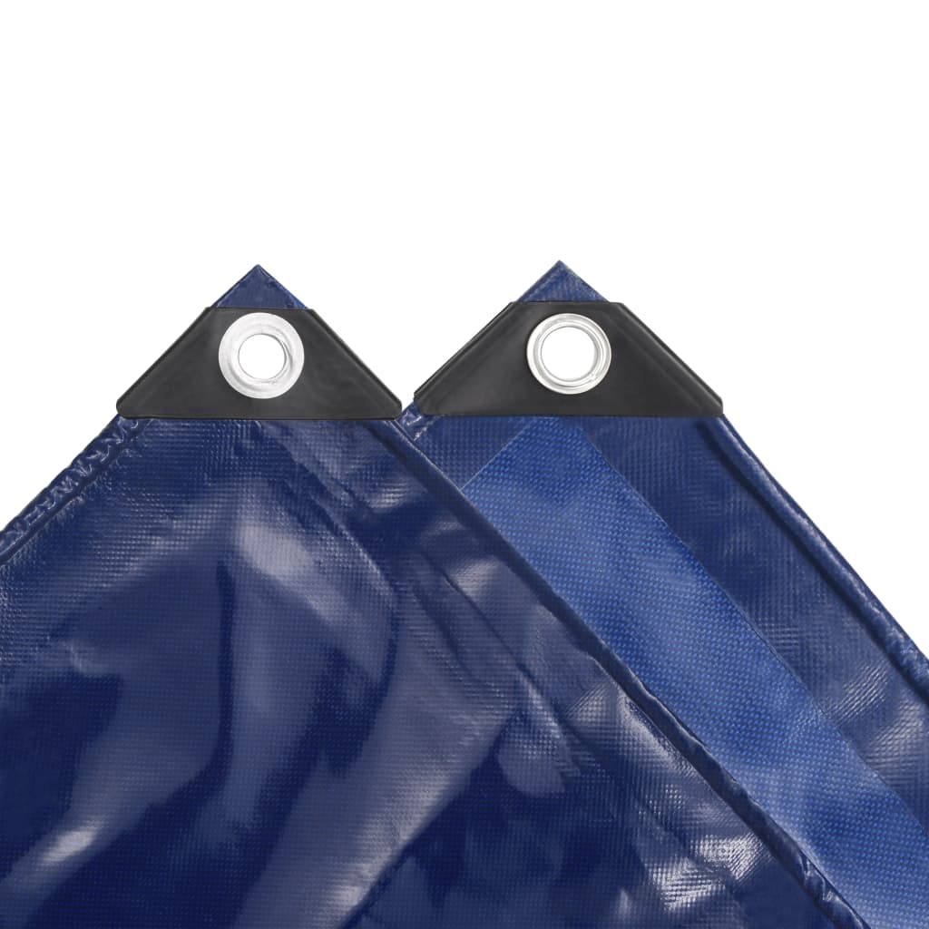 Tarpaulins Blue 3 x 6 m Canvas with PVC Coating