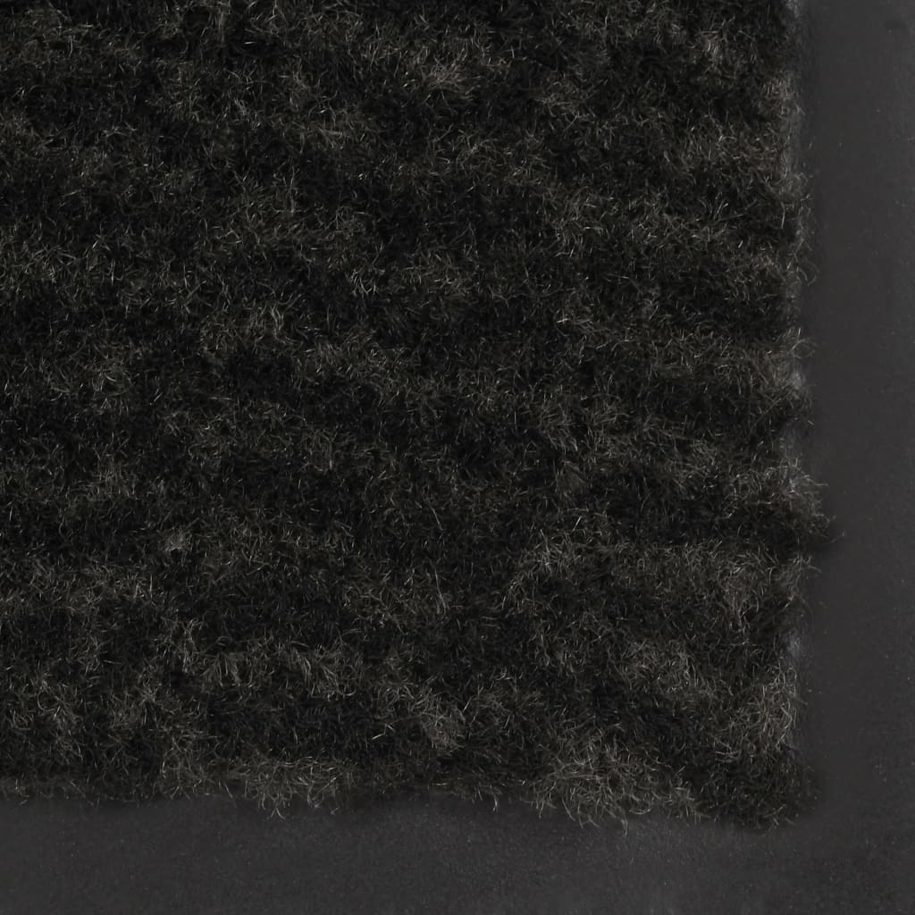 Dust Control Mat Rectangular Tufted 60x90 cm Black