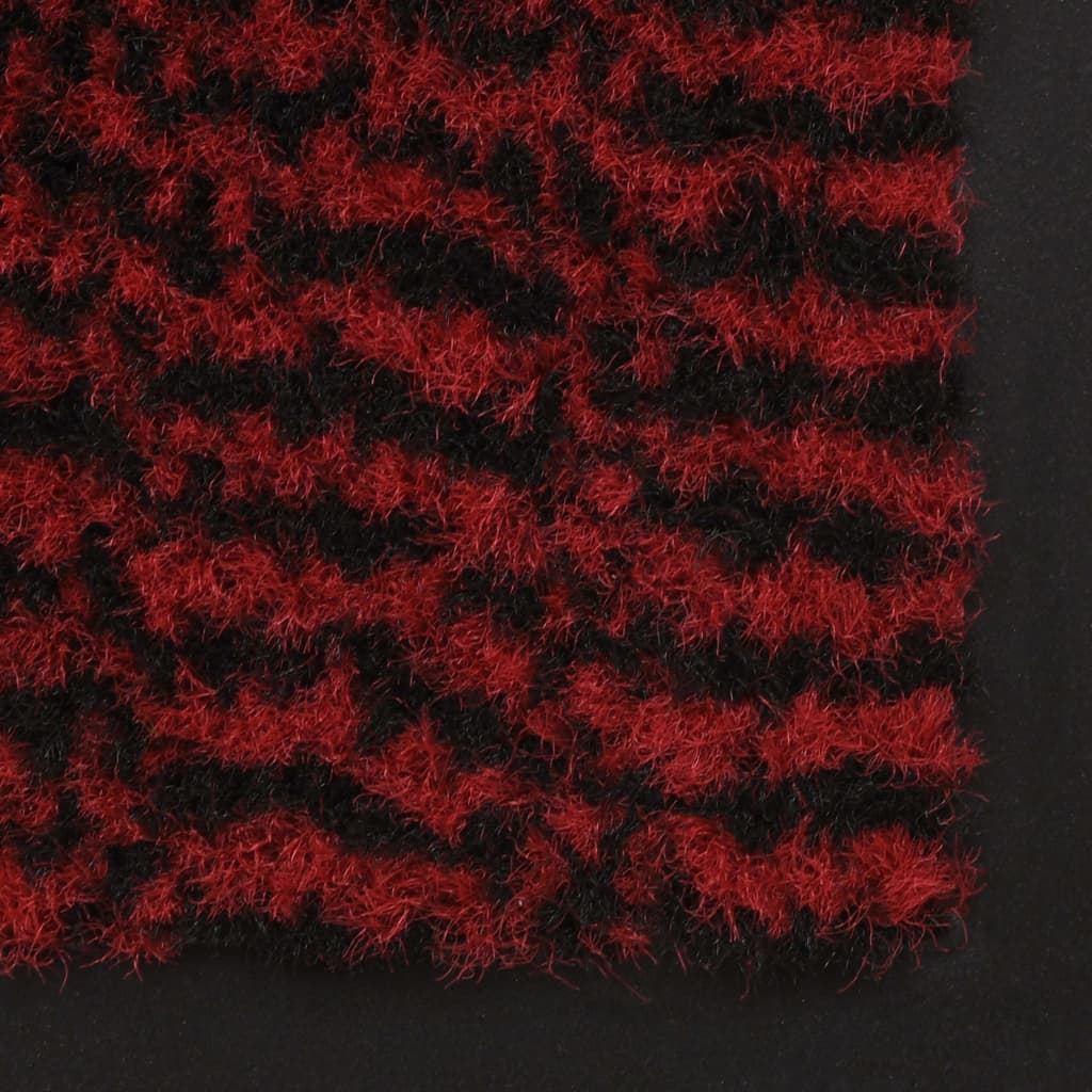 Dust Control Mat Rectangular Tufted 60x90 cm Red