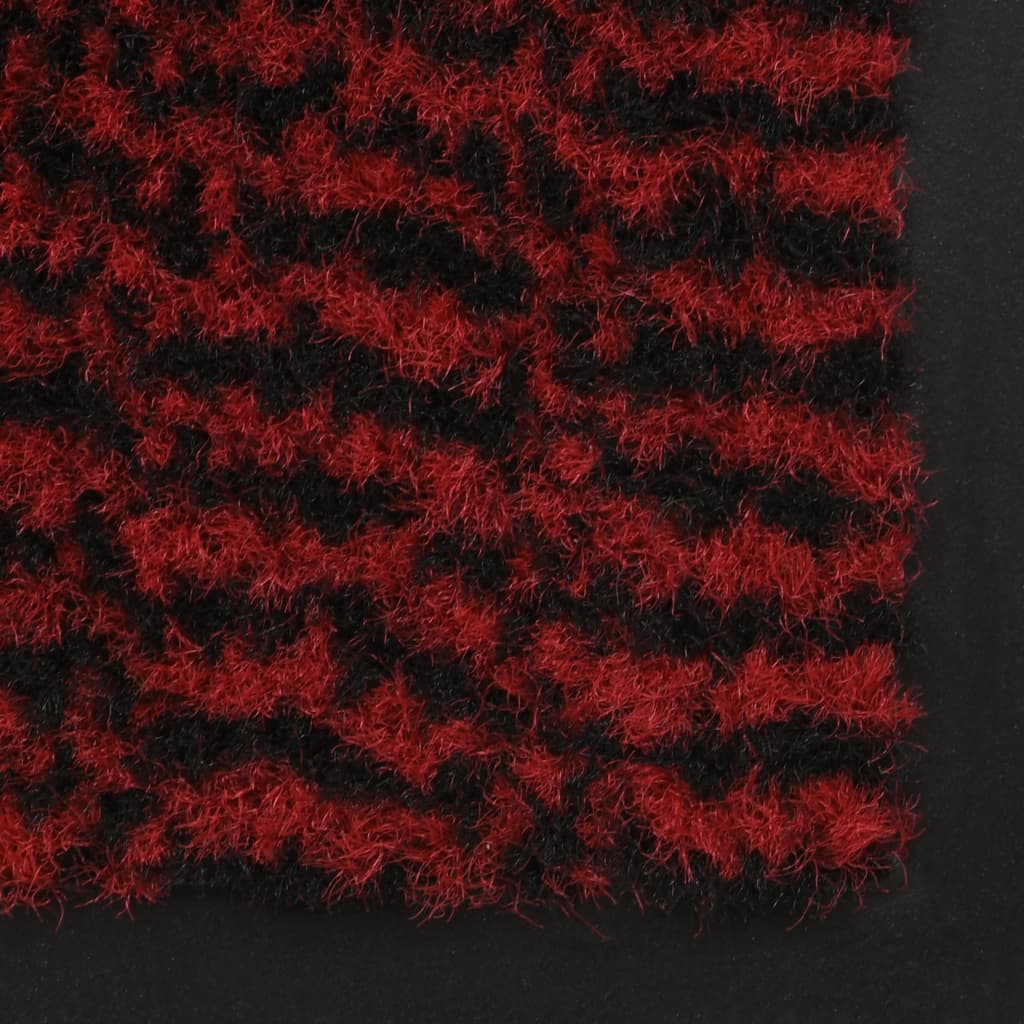 Dust Control Mat Rectangular Tufted 80x120 cm Red