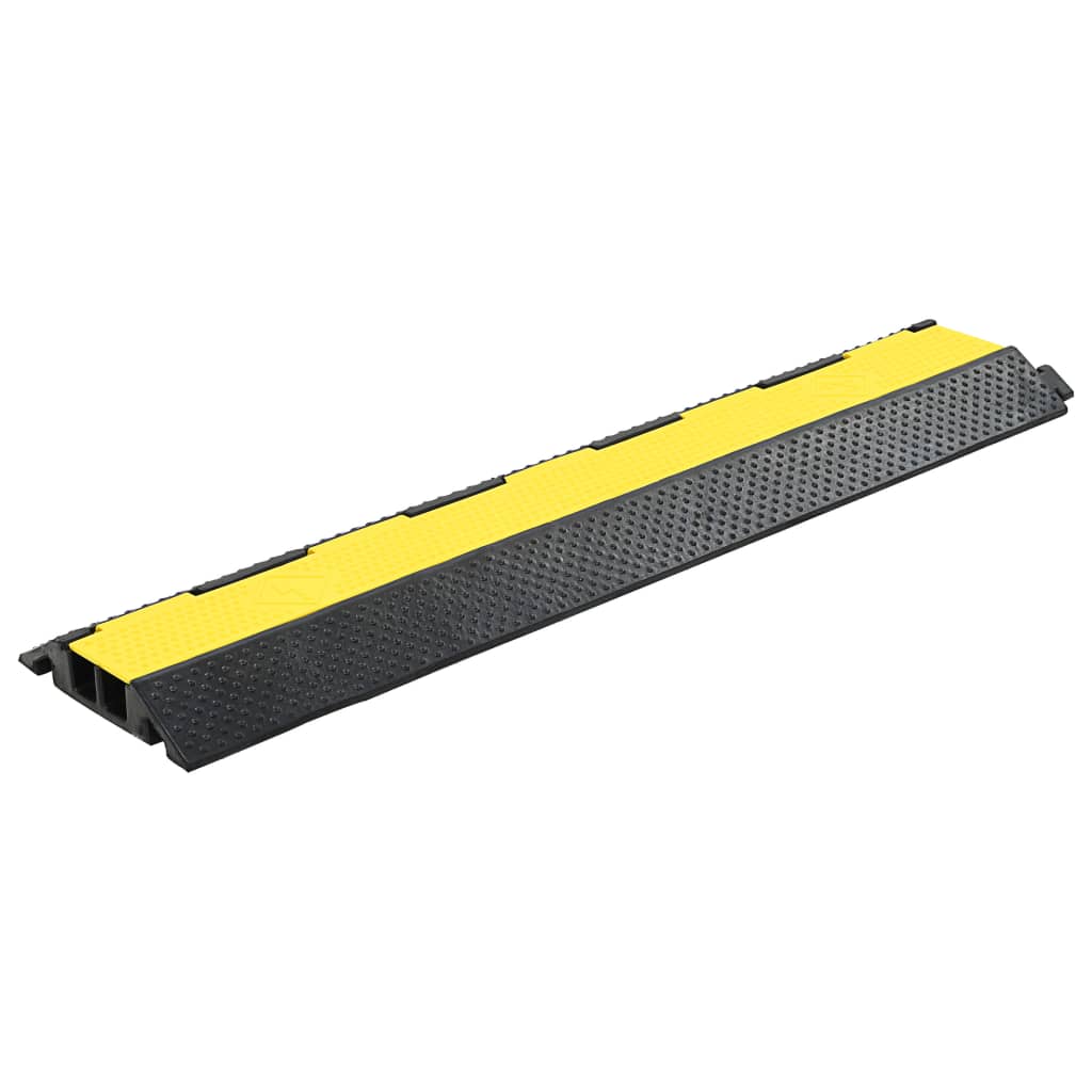 Cable Protector Ramps 4 pcs 2 Channels Rubber 101,5 cm