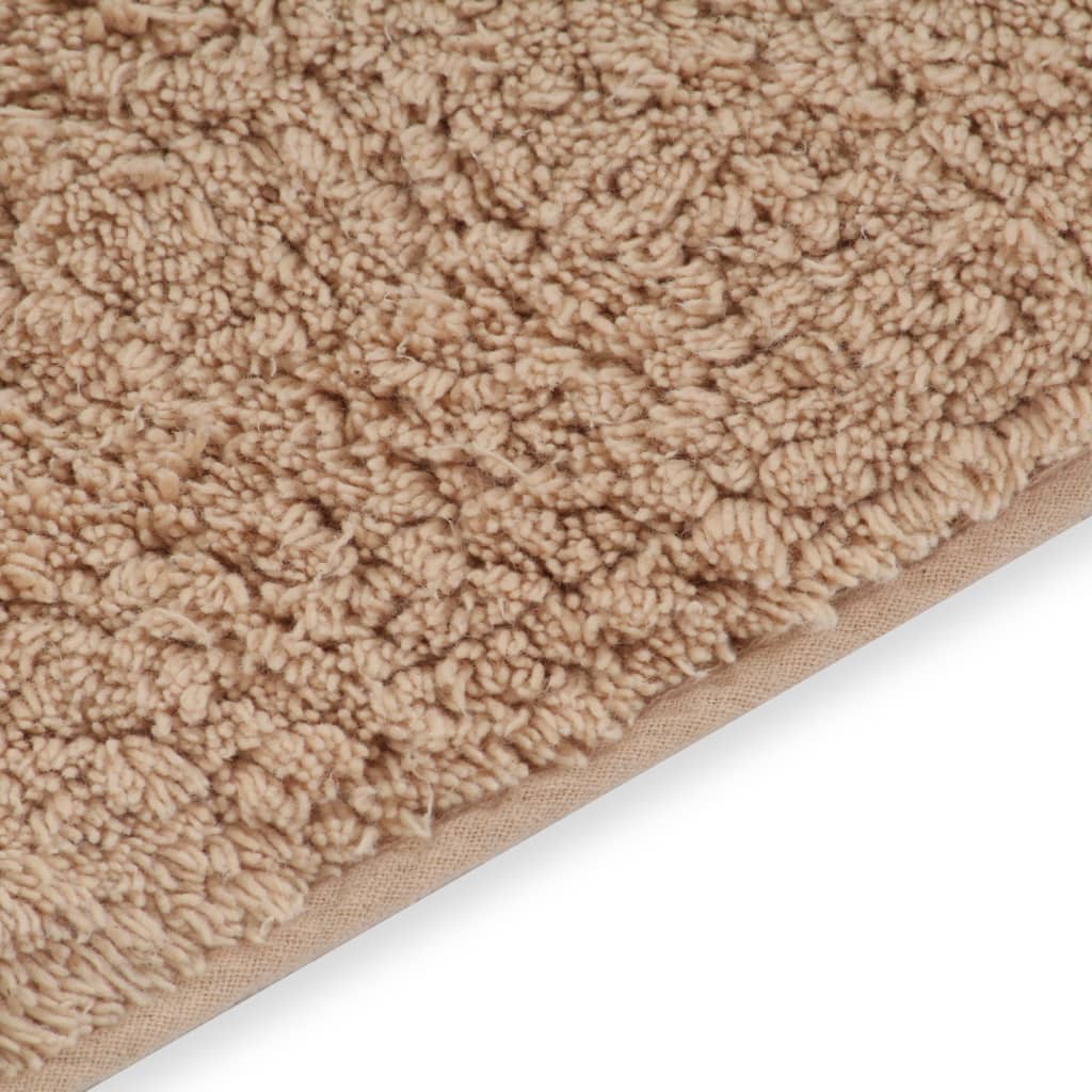 Bath Mat Set | Beige | 100% cotton | 63 x 93 cm, 44 x 52 cm