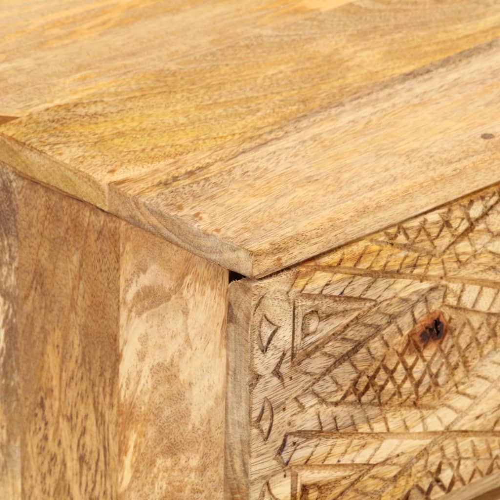 TV Cabinet Solid Mango Wood 110x30x40 cm