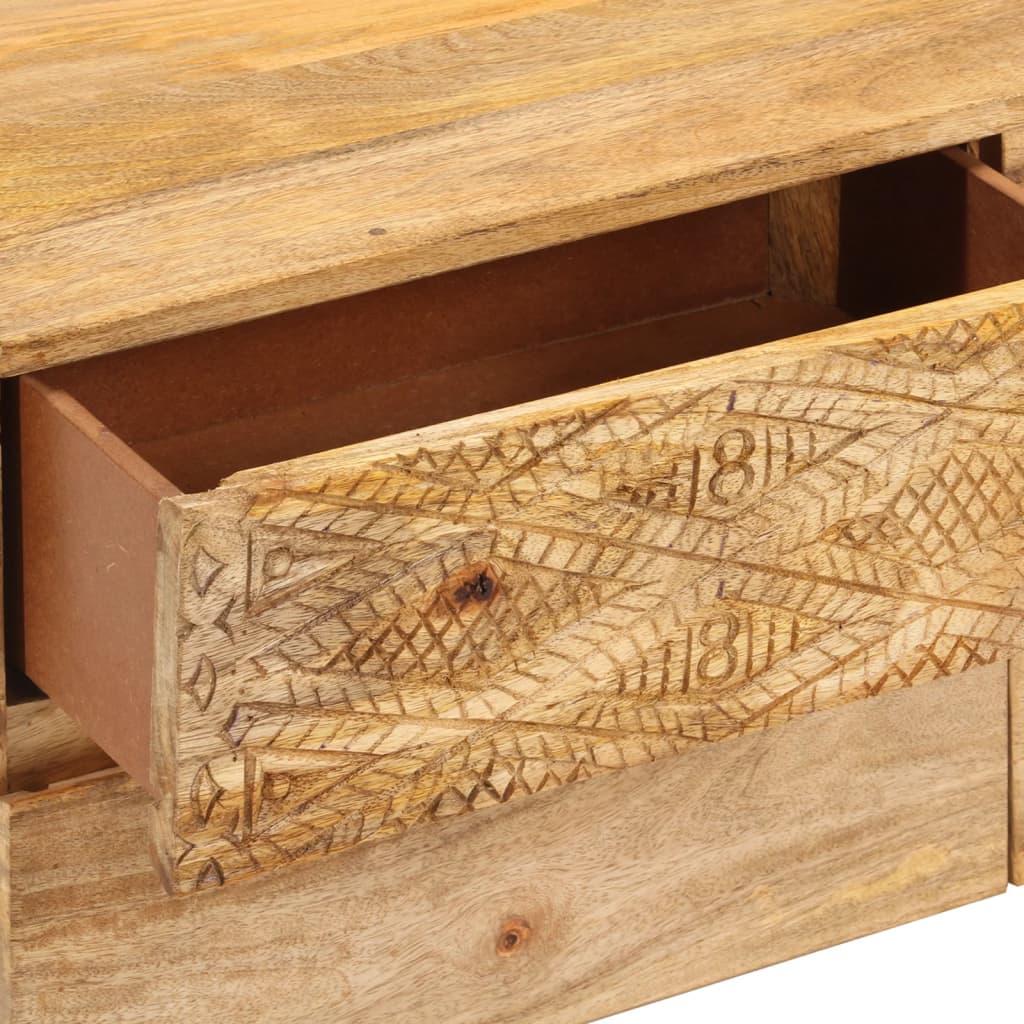 TV Cabinet Solid Mango Wood 110x30x40 cm