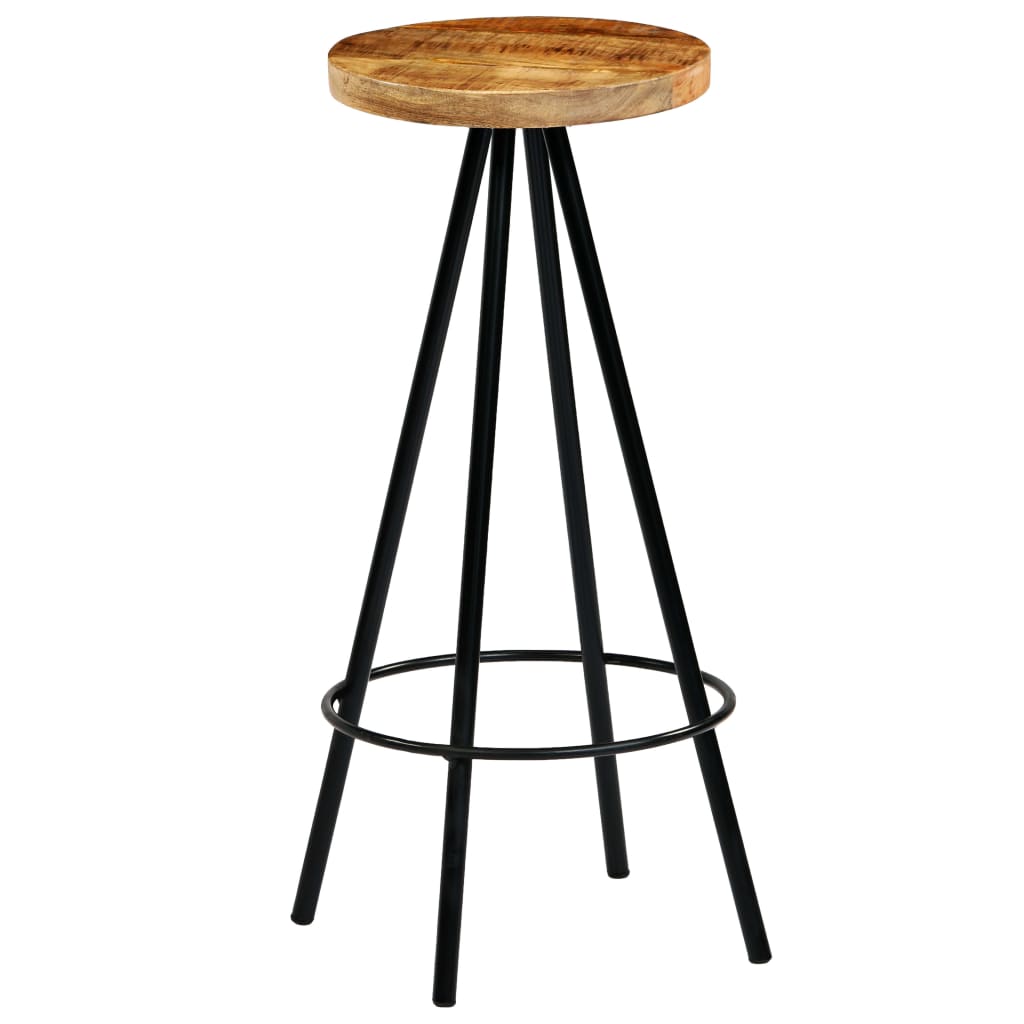 Bar Chairs 2 pcs Solid Mango Wood