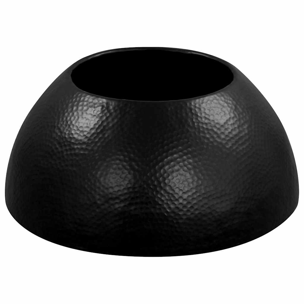 Coffee Table Hammered Aluminium 70x30 cm Black