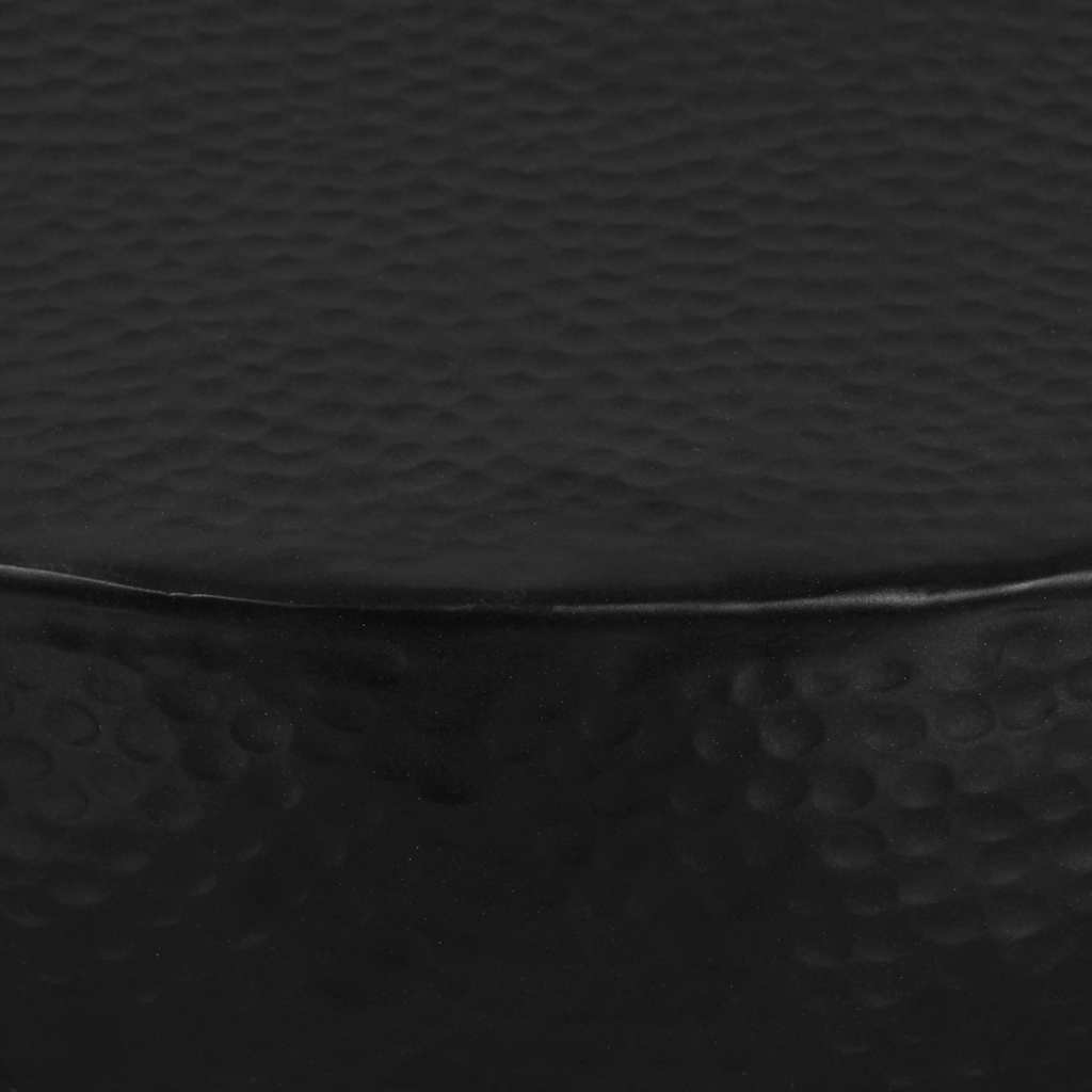 Coffee Table Hammered Aluminium 70x30 cm Black
