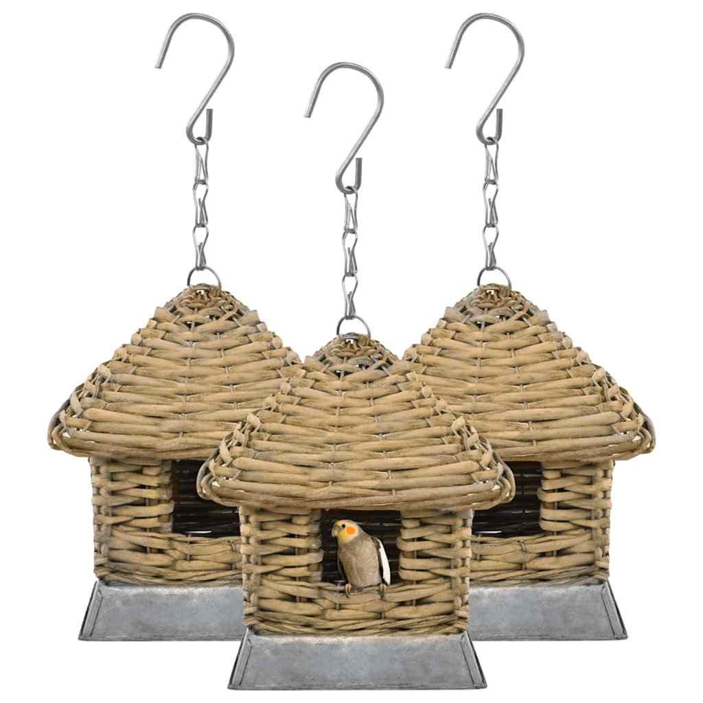 Bird Houses 3 pcs Wicker