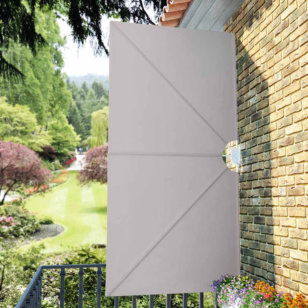 Collapsible Terrace Side Awning Cream 300x150 cm