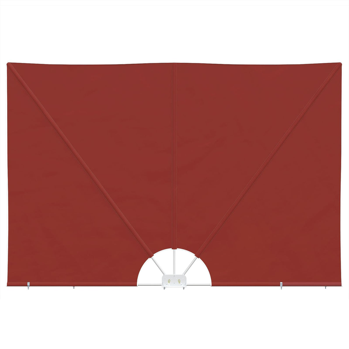 44571 vidaXL Collapsible Terrace Side Awning Terracotta 240x160 cm