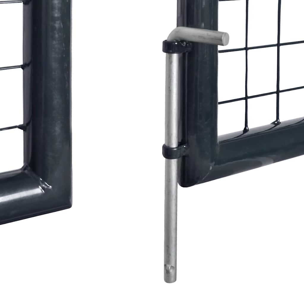 Mesh Garden Gate Galvanised Steel 300x200 cm Grey