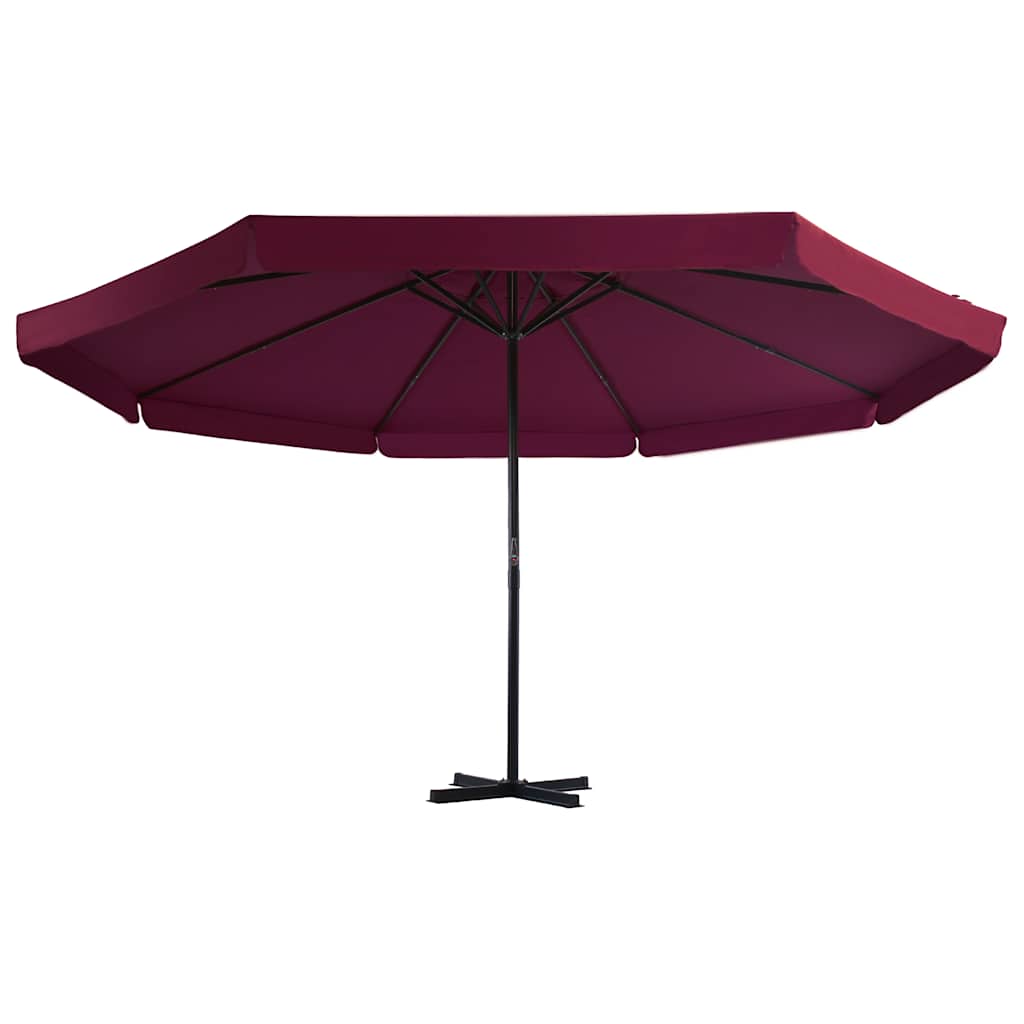 Outdoor Parasol with Aluminium Pole 500 cm Bordeaux Red