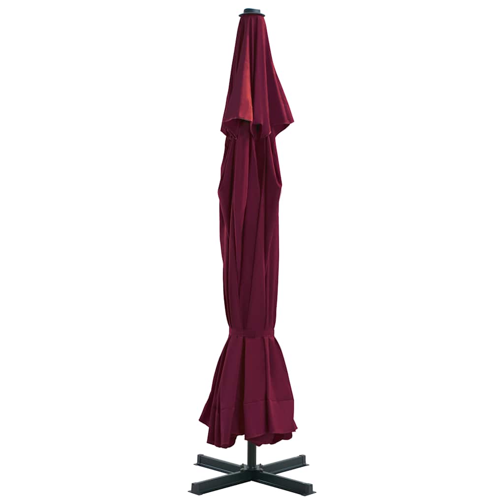 Outdoor Parasol with Aluminium Pole 500 cm Bordeaux Red