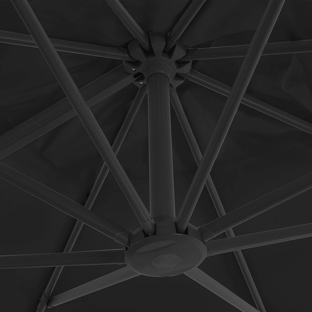 Cantilever Garden Parasol with Aluminium Pole 300x300 cm Anthracite