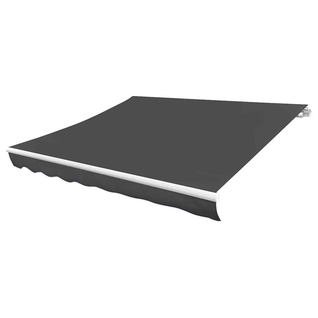 Awning Replacement Fabric Grey 380x295 cm Polyester