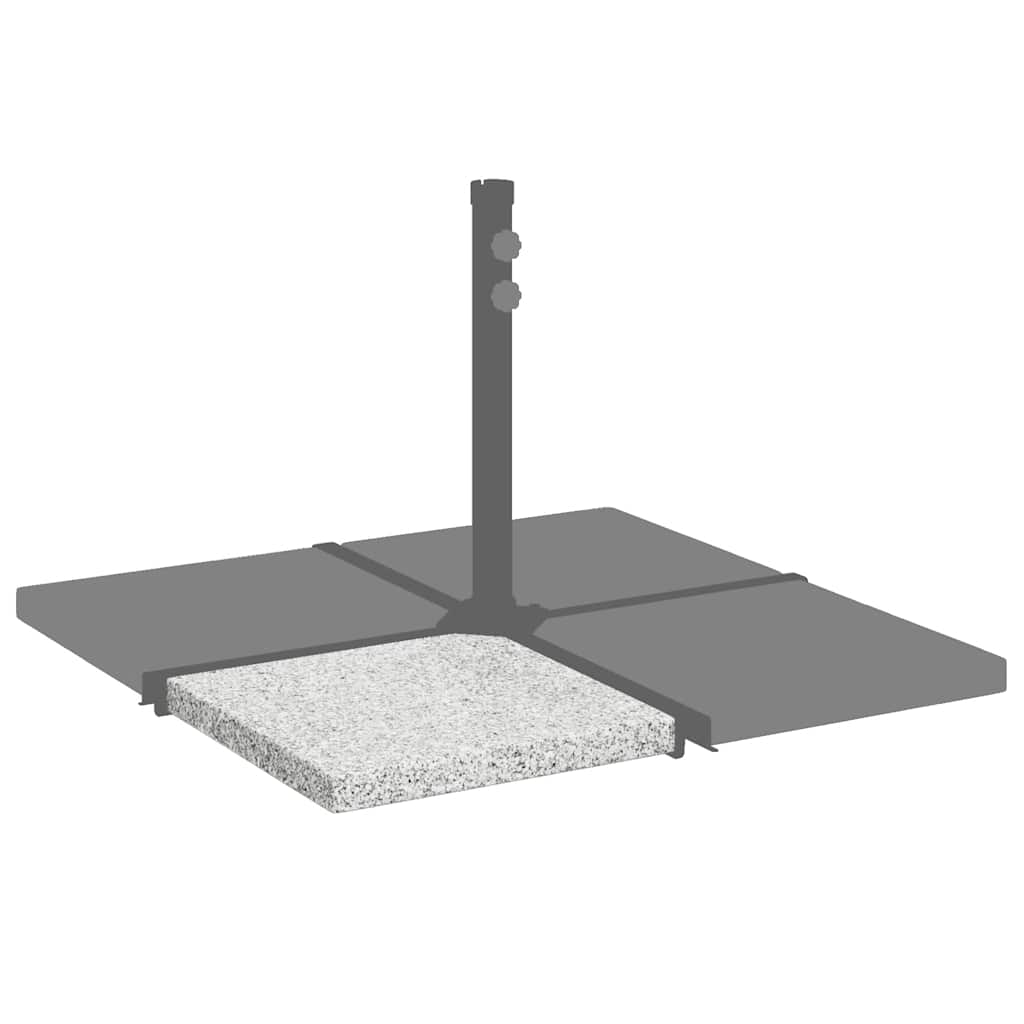 Umbrella Weight Plate Granite 25 kg Square Grey
