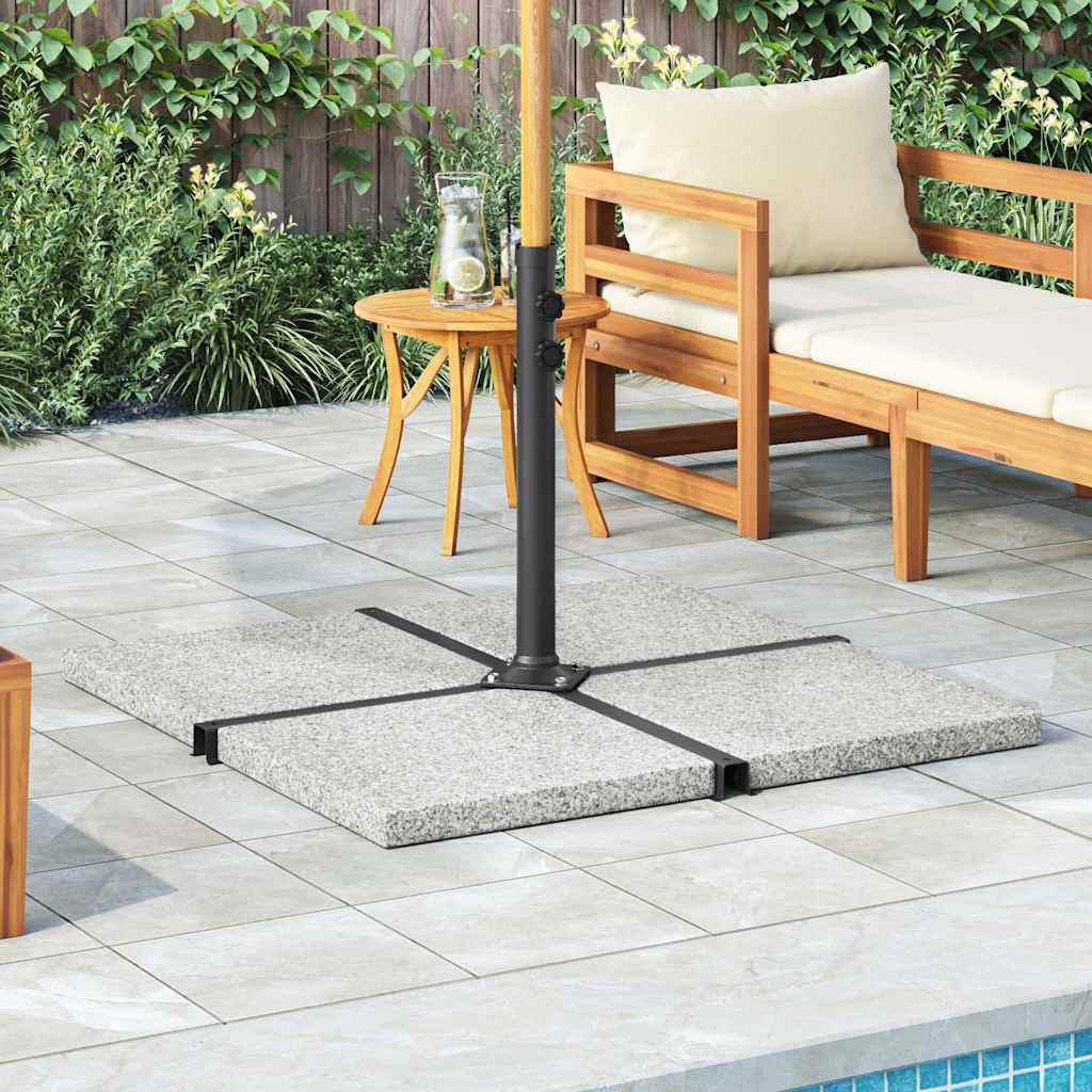 Umbrella Weight Plate Granite 25 kg Square Grey