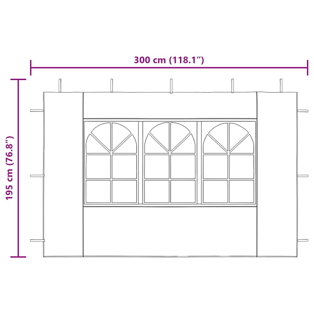 Gazebos White PE and Steel