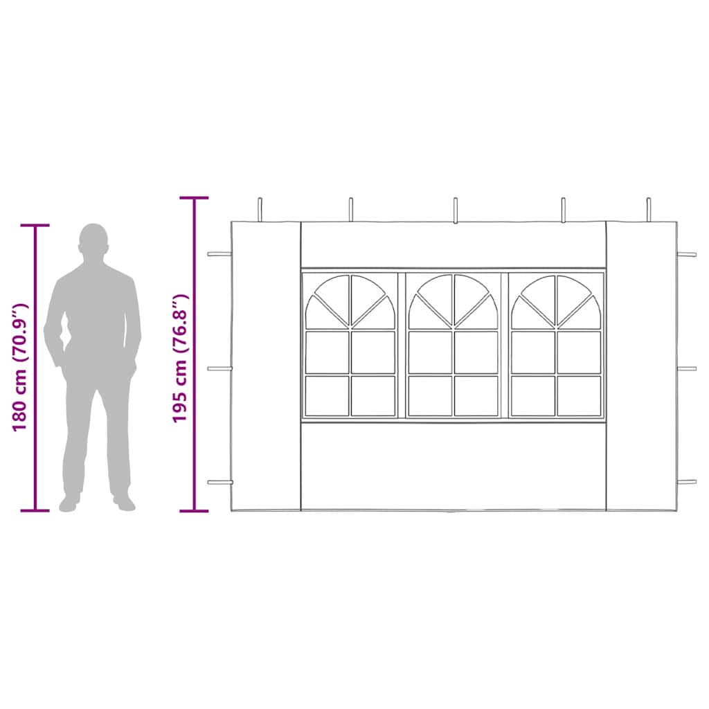 Gazebos White PE and Steel