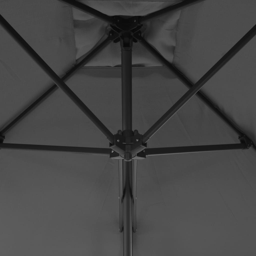 Garden Parasol | Anthracite | Polyester fabric and steel pole