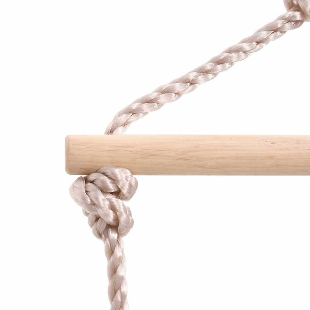 Swing Seat with Rope Ladder Blue 37x15 cm PE