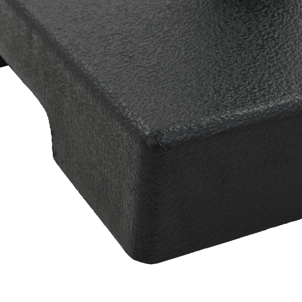 Parasol Base Square Polyresin 8 kg Black