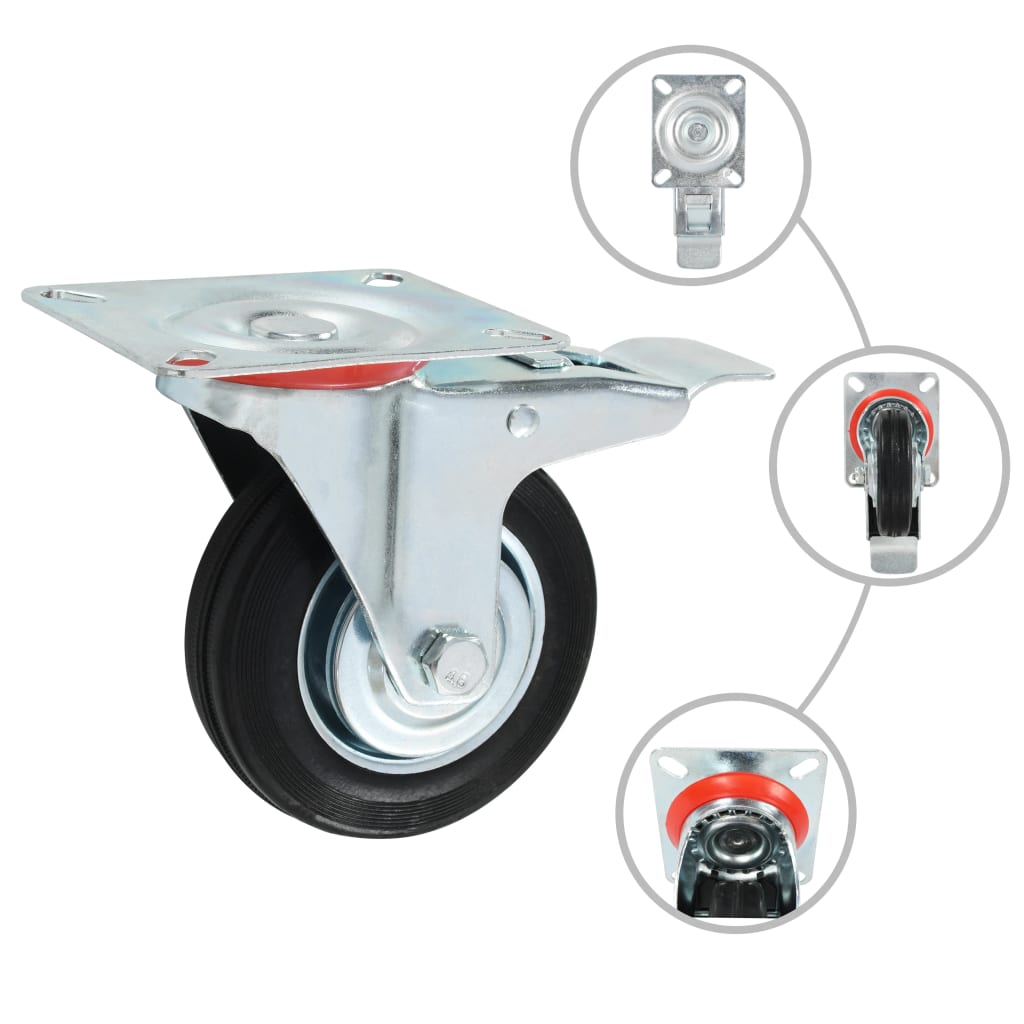 Swivel Casters 4 pcs 100 mm