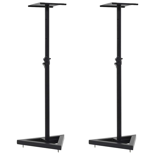70083 vidaXL Studio Monitor Speaker Stands 2 pcs Black Steel