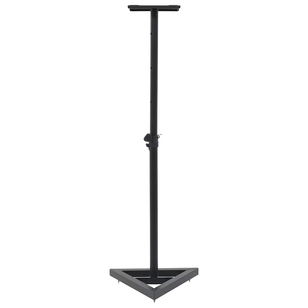 70083 vidaXL Studio Monitor Speaker Stands 2 pcs Black Steel