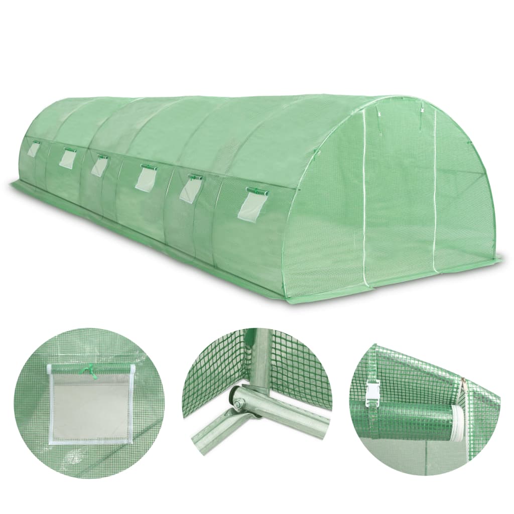 Greenhouse 27m² 900x300x200 cm