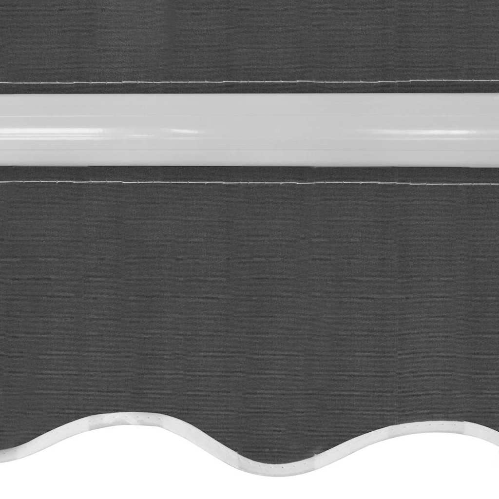275569 vidaXL Folding Awning Manual Operated 500 cm Anthracite（143044+143048)