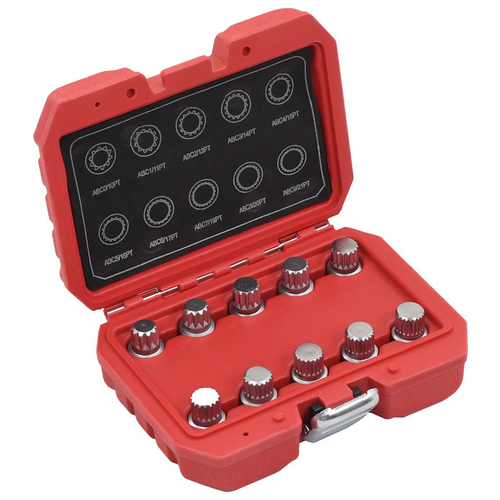 10 Piece Locking Wheel Nut Key Set for VW
