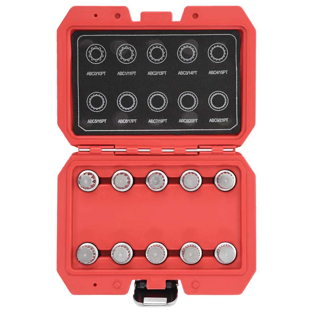 10 Piece Locking Wheel Nut Key Set for VW
