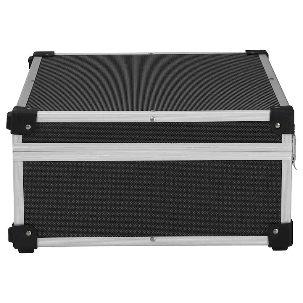 91847 vidaXL Tool Suitcase 46x33x16 cm Black Aluminium