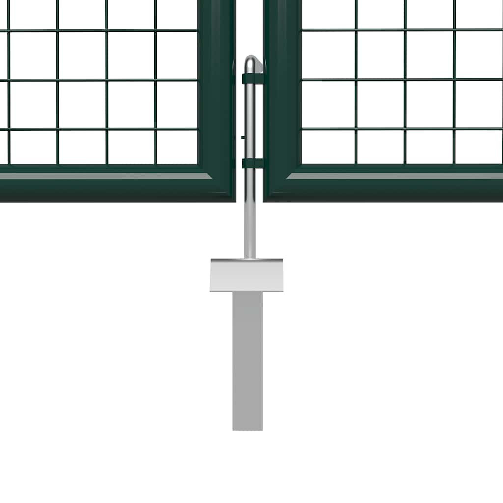 Garden Gate Steel 400x200 cm Green