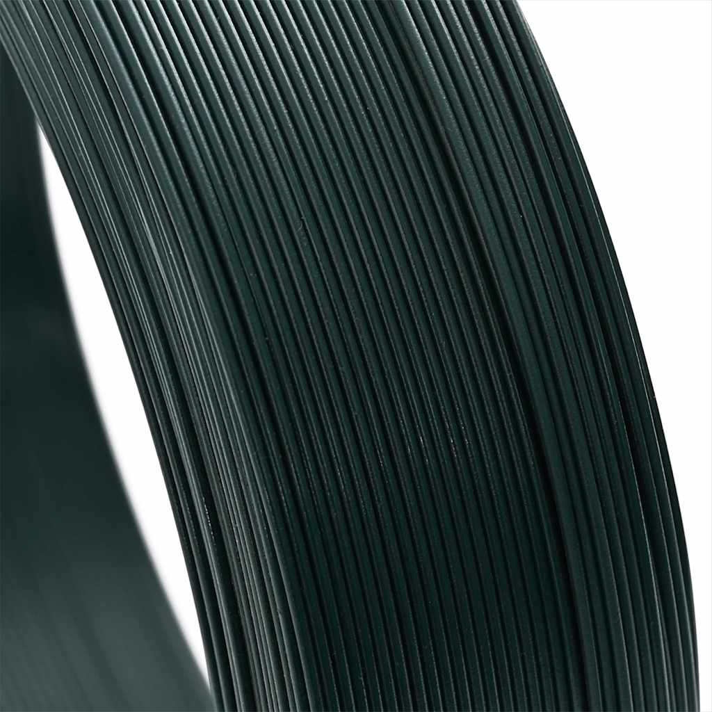 144480 vidaXL Fence Binding Wire 250 m 2,3/3,8 mm Steel Blackish Green