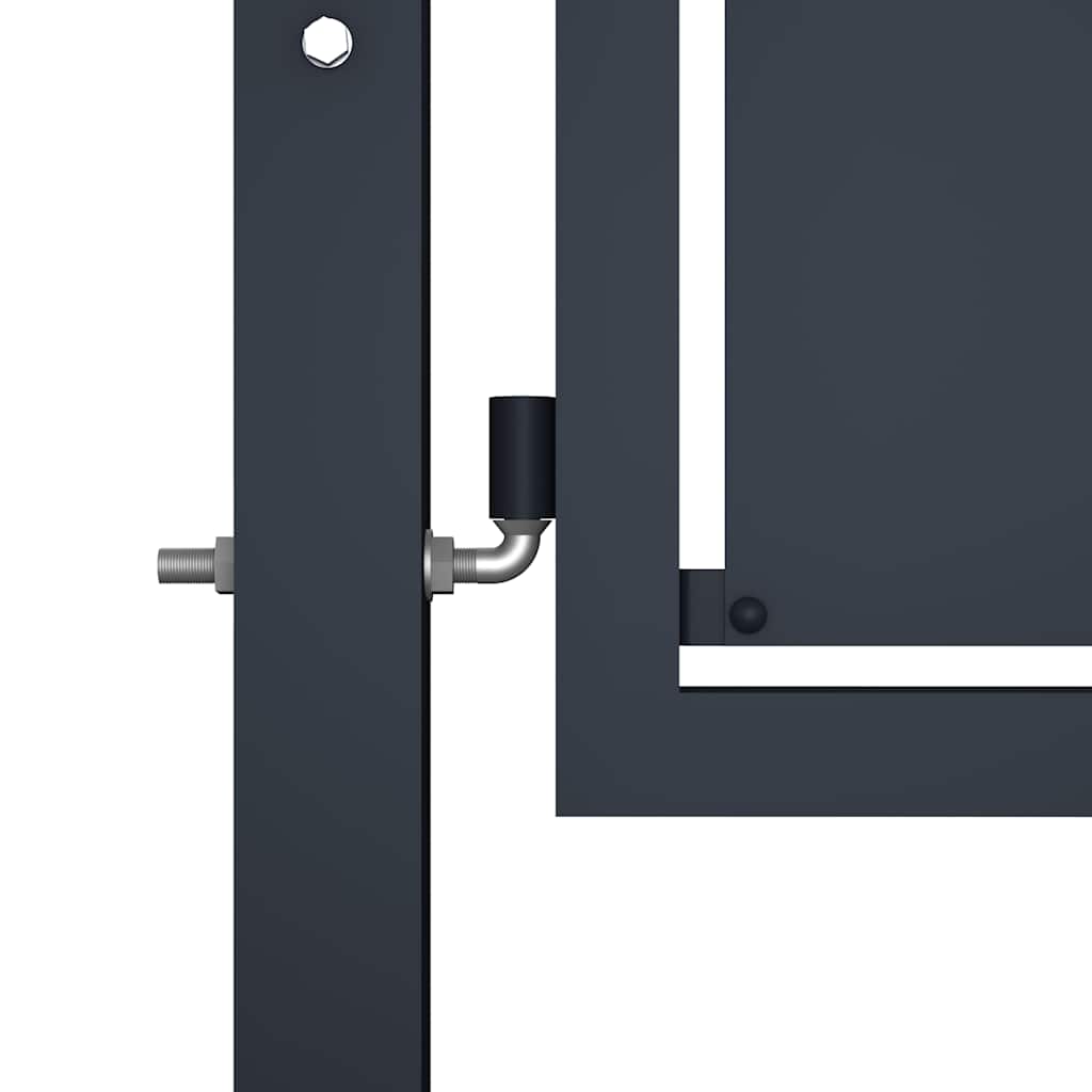 Garden Gate Steel 400x175 cm Anthracite