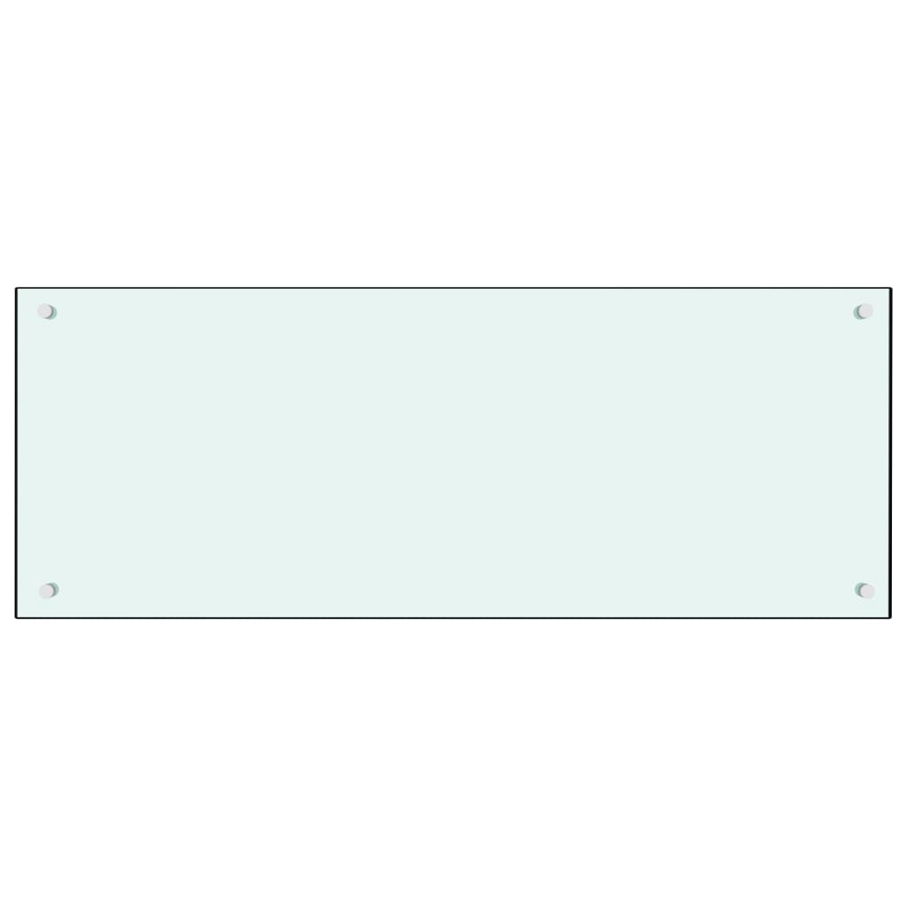 Kitchen Backsplash Milk 100 x 40 cm Tempered Glass