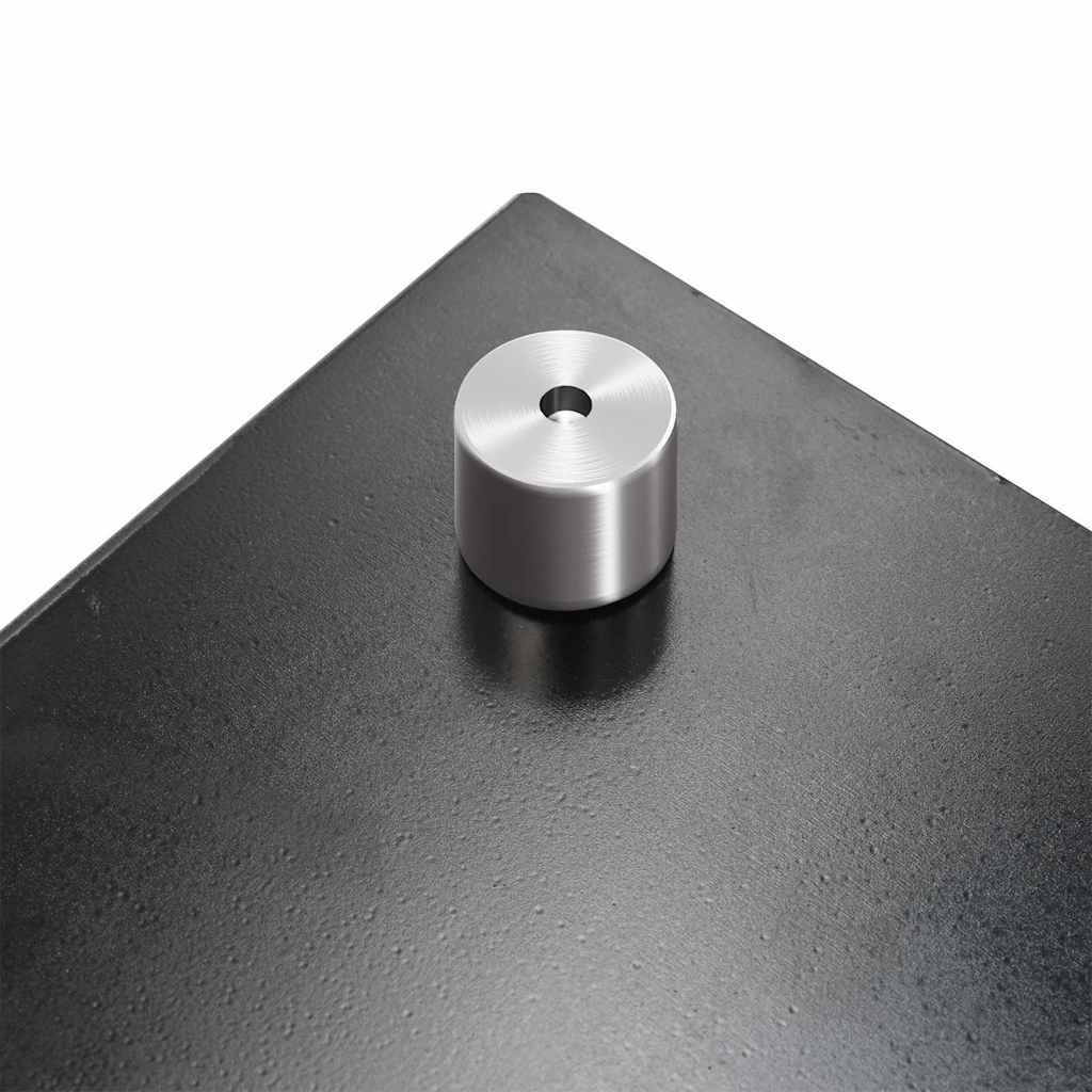 Kitchen Backsplash Black 70 x 50 cm Tempered Glass