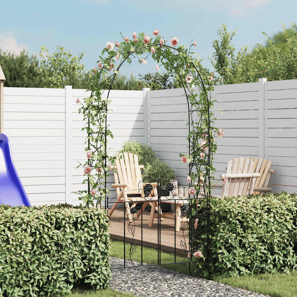 Garden Arch | Black | Iron | 230 cm tall | Durable | Garden Arch