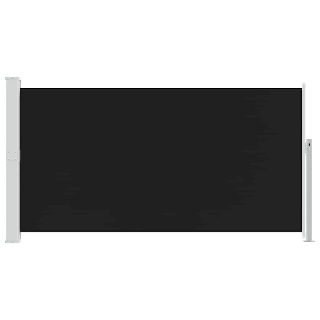 Patio Terrace Side awning 160 x 300 cm Black