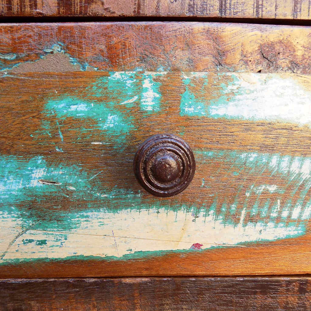 Coffee Table | Multicolour | Reclaimed solid wood | Small | Rectangular