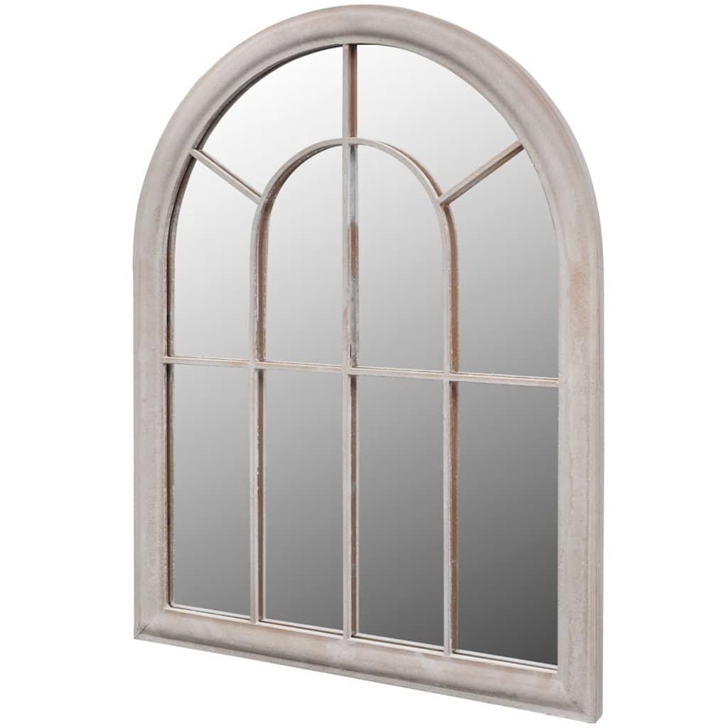 41225 vidaXL Rustic Arch Garden Mirror 69x89 cm for Both Indoor and Outdoor Use