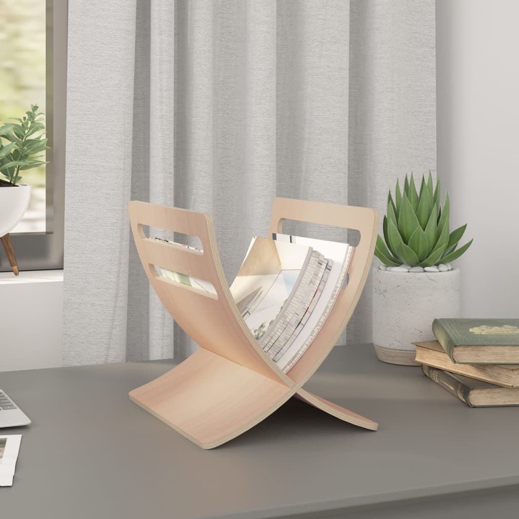Magazine Rack | Natural | Poplar plywood | Medium | Simple