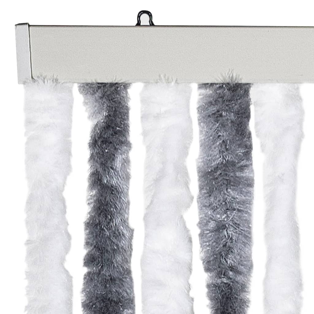 Insect Curtain Grey and White 100x220 cm Chenille