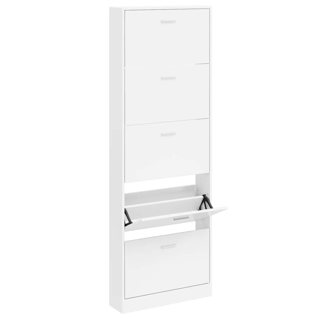 Shoe Cabinet | White | Engineered wood, plastic, aluminium alloy | Medium
