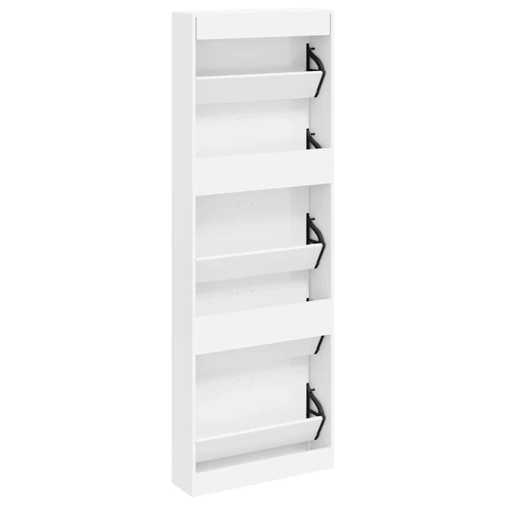 Shoe Cabinet | White | Engineered wood, plastic, aluminium alloy | Medium