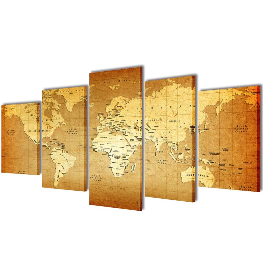 Canvas Painting | Multicolour | Wood frame | Large | Decorative Inlays